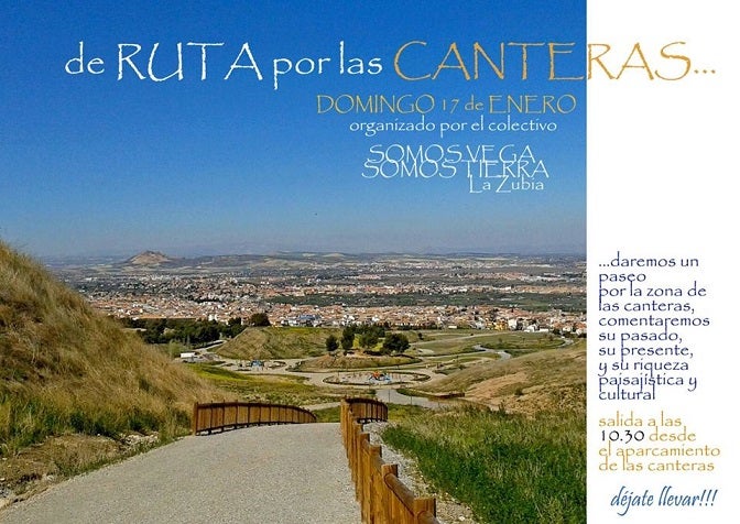 Ruta por las Canteras a cargo de Somos Vega Somos Tierra. La Zubia