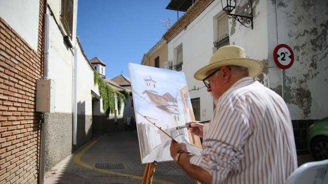 Un centenar de artistas participan en el I Certamen Internacional de Pintura Rápida Villa de La Zubia