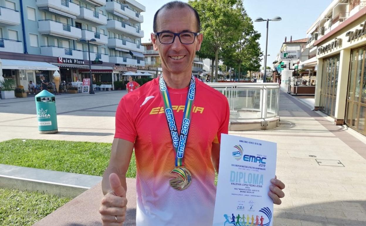 El mojaquero Pedro Valdivia Bronce en Europa
