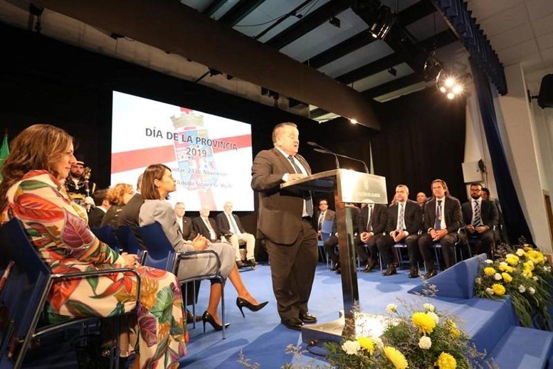 Intervención del alcalde de Alcóntar, Antonio Ramón Salas