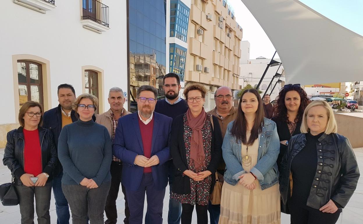 Rodrigo Sánchez Haro, alcaldes, alcaldesas y representantes socialistas del Levante. 