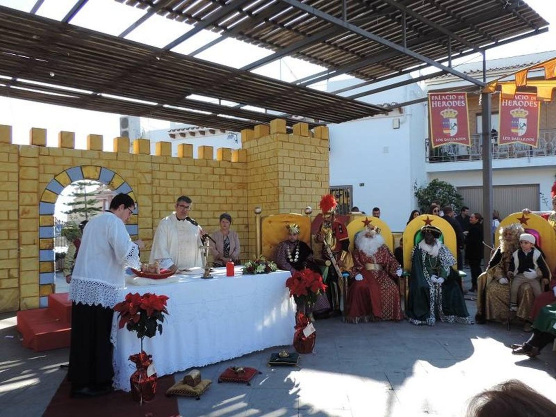 Encuentro de los tres Reyes Magos. 