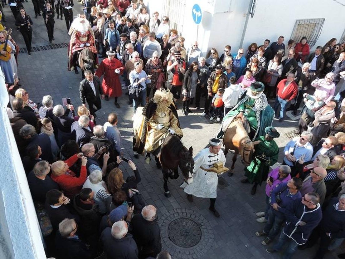 Encuentro de los tres Reyes Magos. 