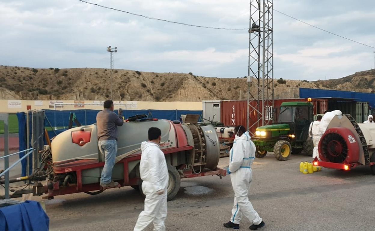 Labores de desinfección llevadas a cabo durante el mes de marzo. 