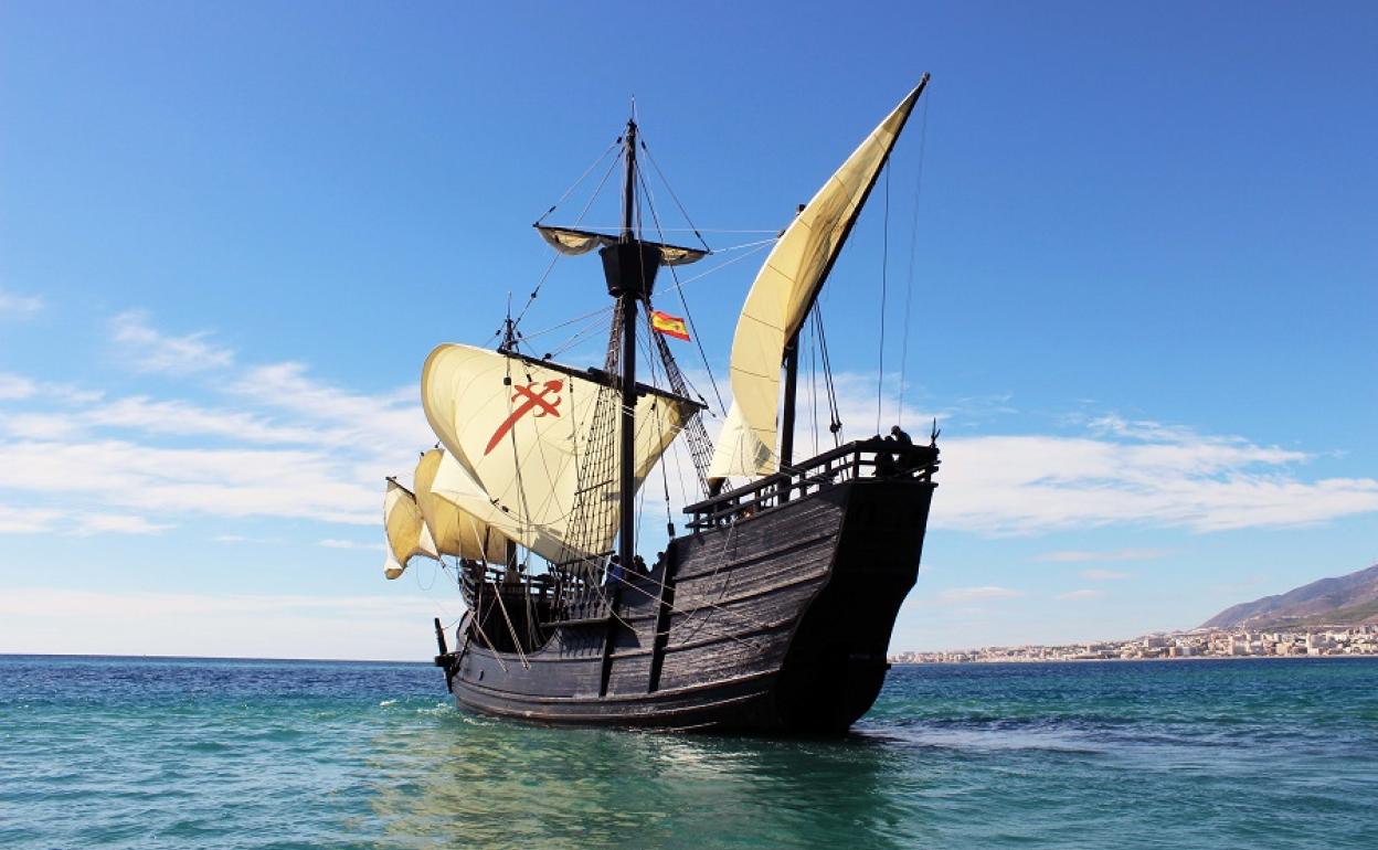 La Nao Victoria hace escala en Garrucha con motivo del quinto centenario de la vuelta al mundo