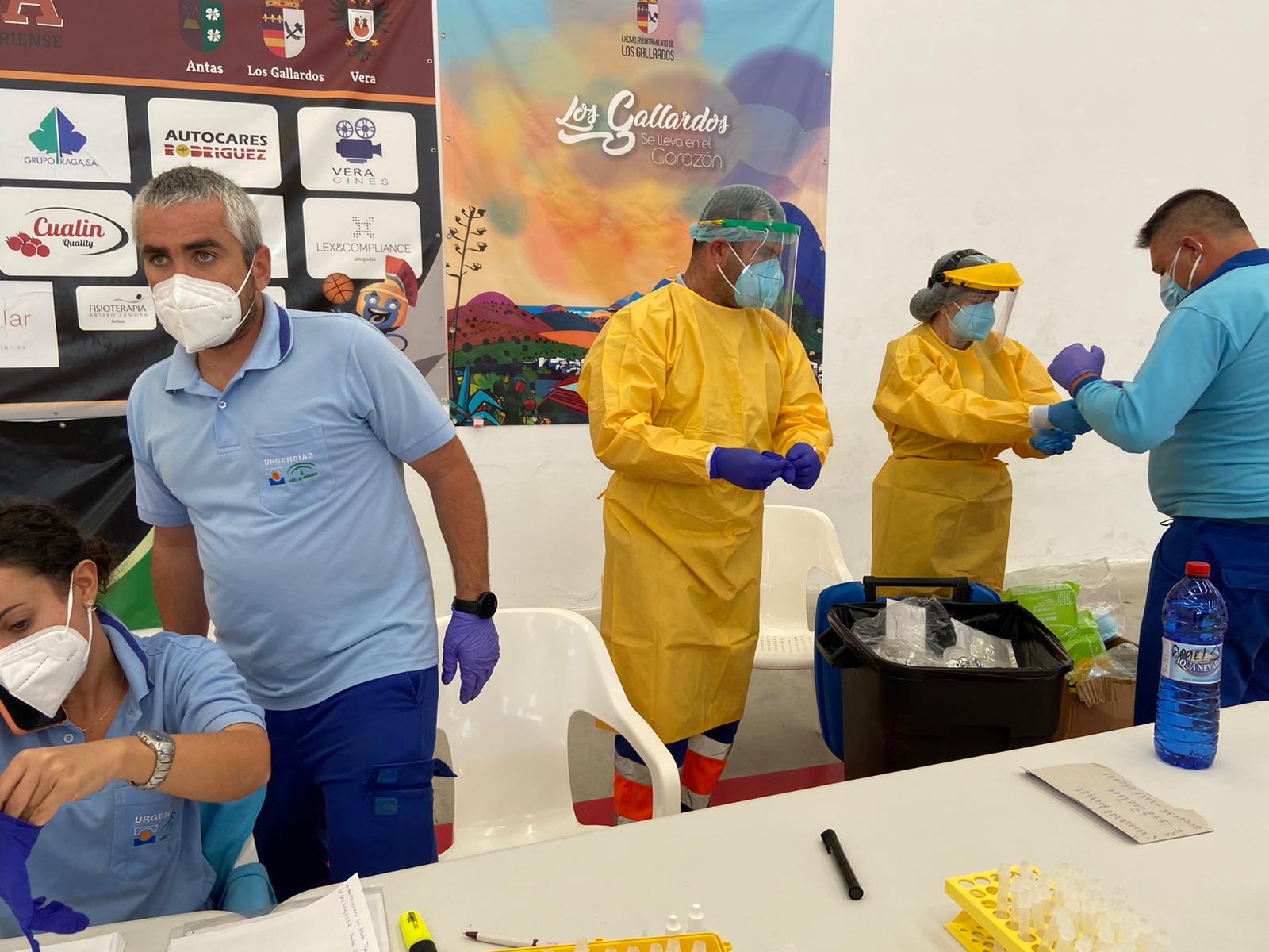 Fotos: Test masivos en Los Gallardos