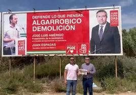 La Junta Electoral rechaza la denuncia del PSOE contra el PP por el cartel sobre el Algarrobico de Greenpeace