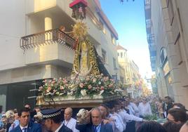 Procesión de la Virgen de las Angustias por las calles de Vera.
