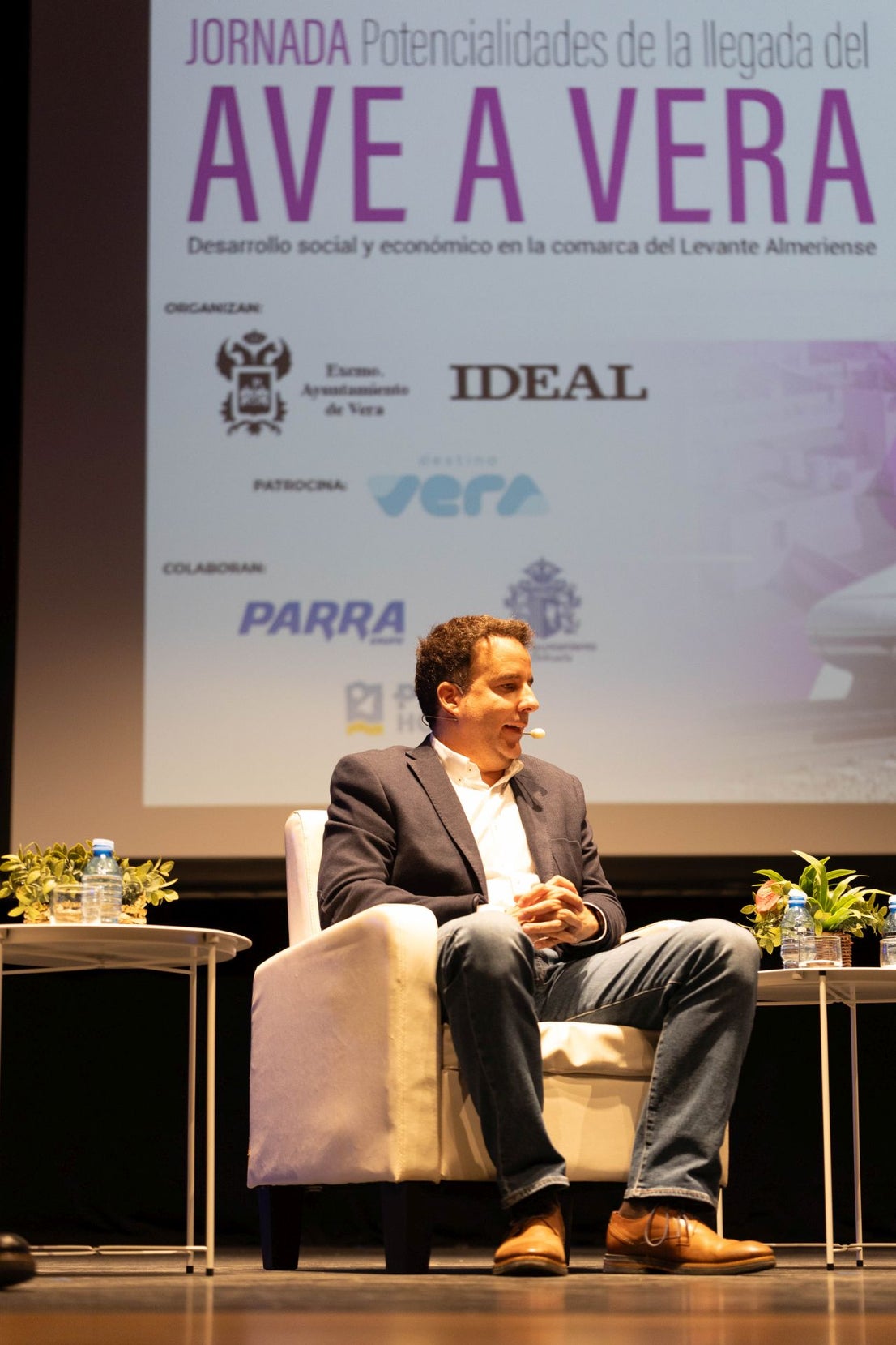 La jornada del AVE en Vera, en fotos