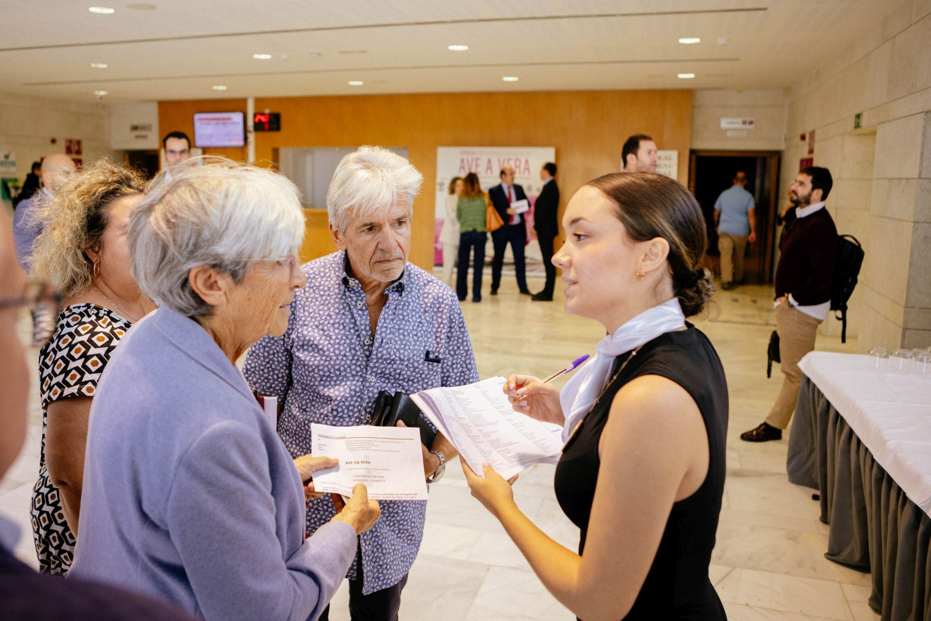 La jornada del AVE en Vera, en fotos