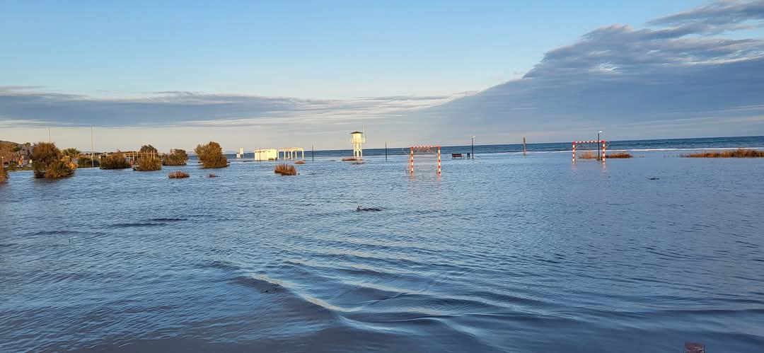 Así ha quedado Vera Playa tras el último temporal marino
