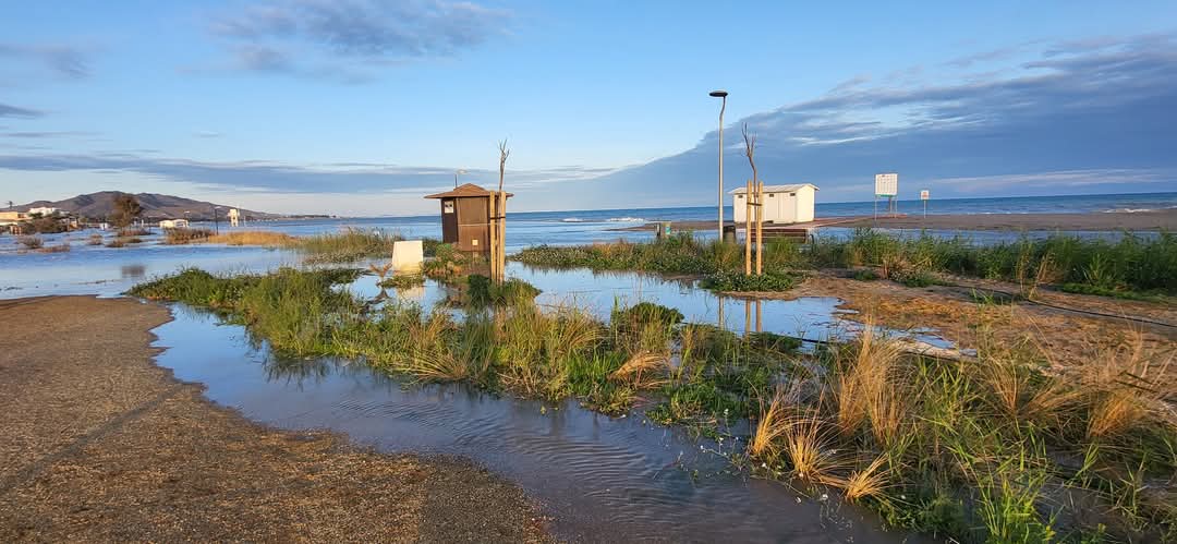 Así ha quedado Vera Playa tras el último temporal marino