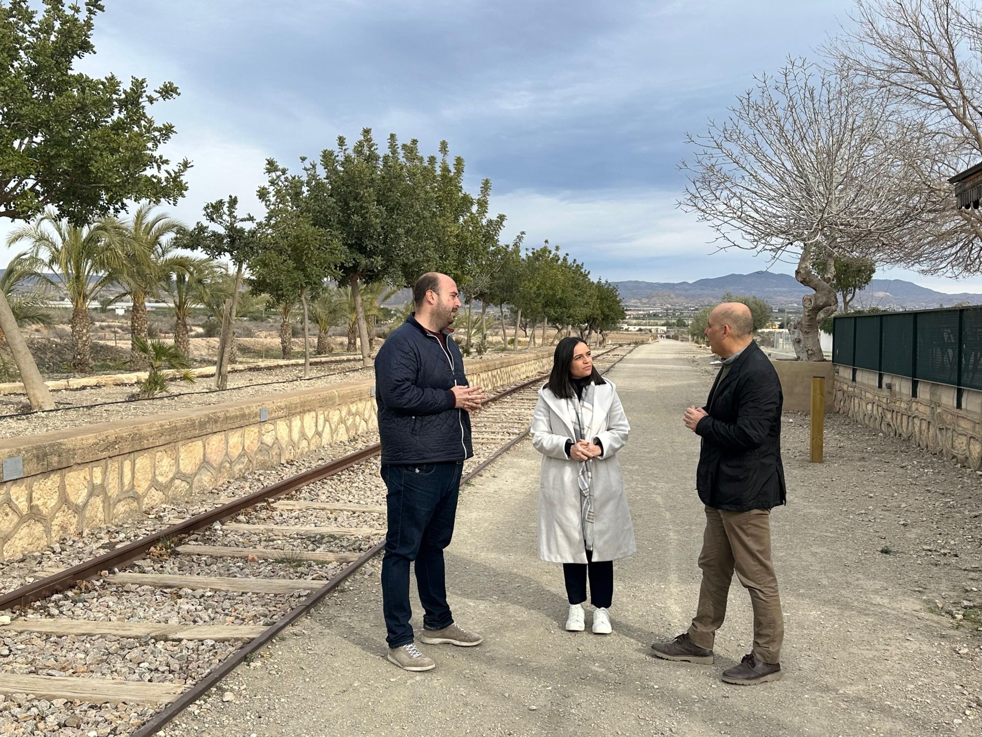 Visita del contador de la Vía Verde de Huércal-Overa.