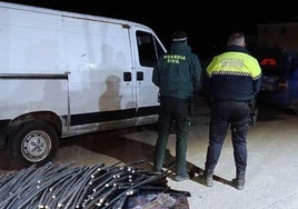 Detenido en Huércal-Overa cuando intentaba cargar más de una tonelada y media de cobre robado