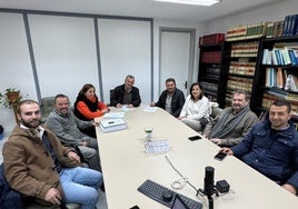 Momento de la firma del acuerdo de colaboración.