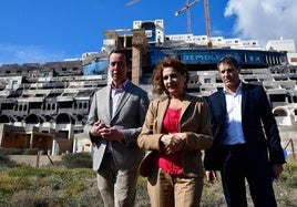 Aagesen, «convencida» de demoler el hotel de El Algarrobico, anuncia «agilidad» ante el recurso de los propietarios