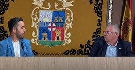 Álvaro Ramos y Pedro Zamora, en el Ayuntamiento de Garrucha.