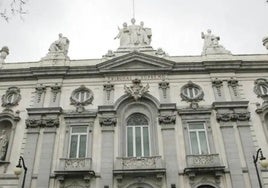 Exterior de la sede del Tribunal Supremo, en Madrid.