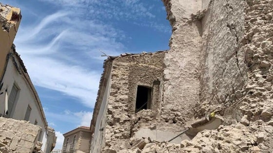 Una actuación de urgencia frena el riesgo de colapso en la torre del Convento de San Francisco