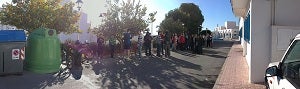 Juventudes Socialistas carbonera se concentra por el Centro Juvenil