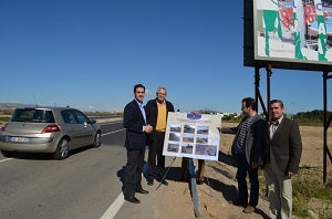 Diputación visita la culminación del Puente de la AL-7107 en Playas de Vera