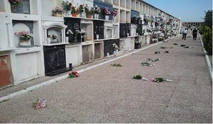 Actos vandálicos en el cementerio de Huércal-Overa