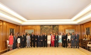 Audiencia de Su Majestad la Reina Doña Sofía a los alcaldes y representantes de la Mancomunidad del Levante Almeriense