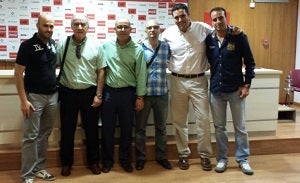 Presentación oficial del fútbol base Huércal-Overa en el UD Almeria-Sevilla FC