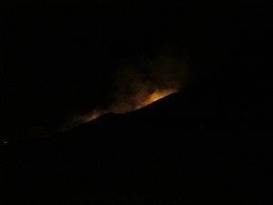 Bomberos del Levante evitan la propagación de un incendio en Sierra Almagro