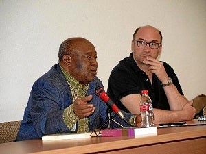 Donato Ndongo y José María Ridao en Antas