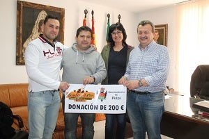 La Pizzería Bambino D’Oro de Pulpí dona a Casa Tejá 200 euros de recaudación de su I Quedada Ciclista