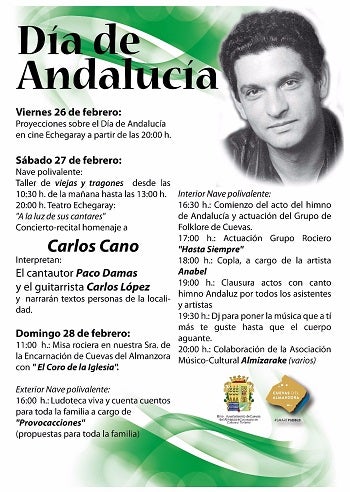 Una amplia programación para el Día de Andalucía en Cuevas