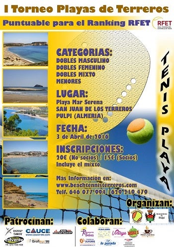 San Juan de los Terreros acoge el I Torneo de Tenis “Playas de Terreros”, puntuable para el ranking nacional
