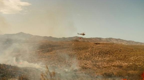 Controlado un incendio en Sorbas