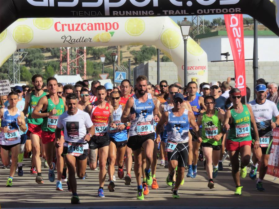 En la penúltima carrera del circuito provincial se han impuesto Cesáreo Ceballos -del Todo Suma- y Mª Dolores Arias -del Bikila-