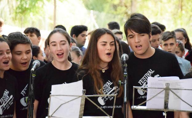 Momento del festival de Rock del IES Moraima del pasado año. 