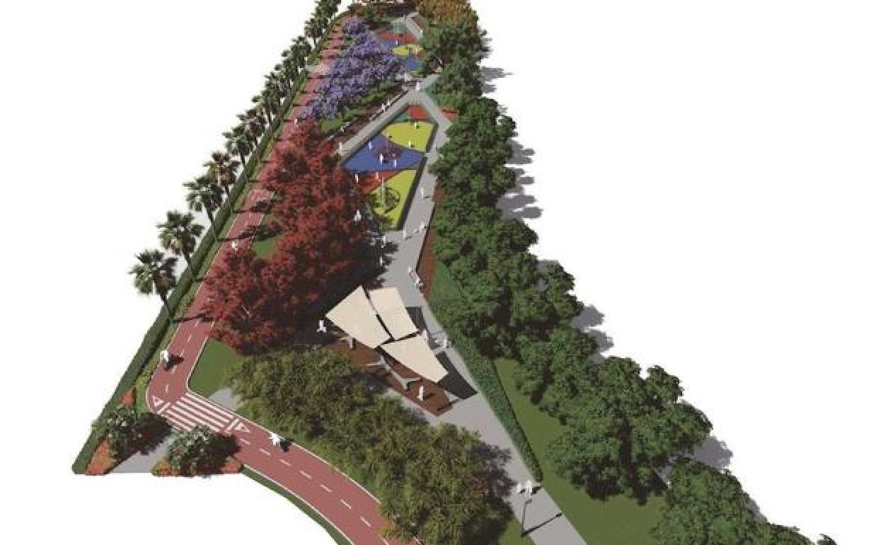 Roquetas anuncia el próximo inicio de las obras del corredor ciclopeatonal que unirá el centro comercial con la playa
