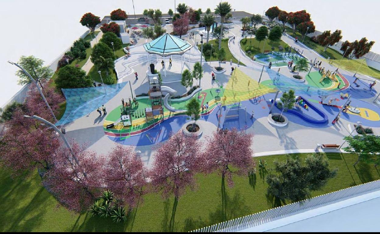 Diseño del futuro Parque de la Música de El Parador, que se ha licitado este otoño. 