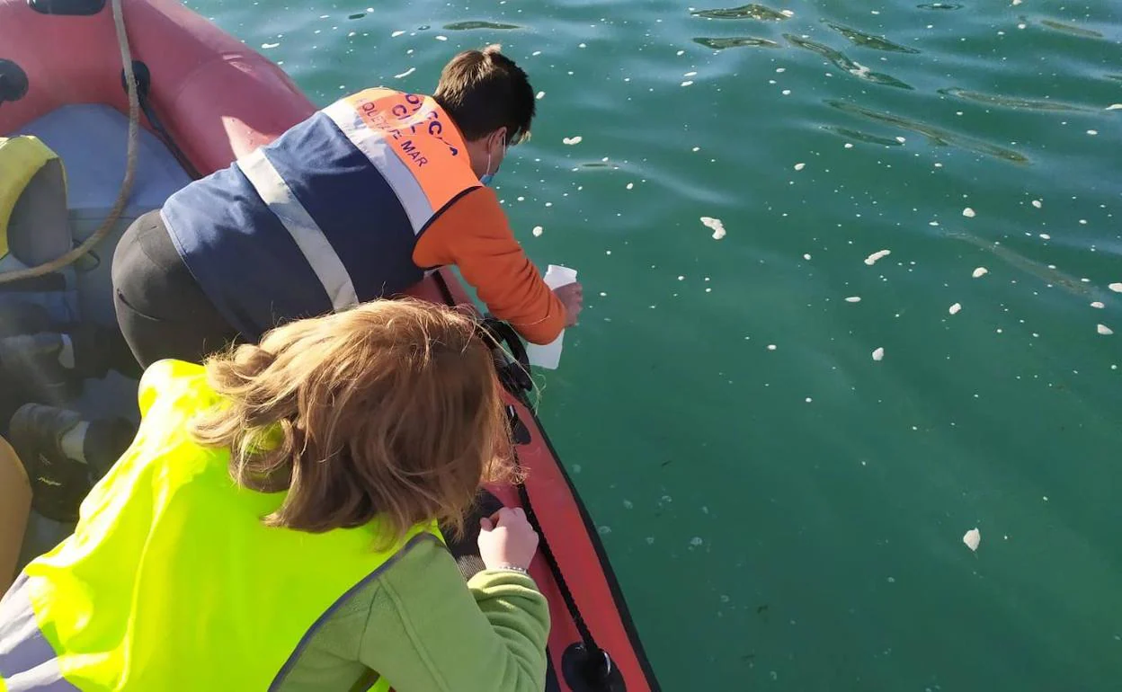 Un estudio de la UAL asegura que la espuma del agua de las playas se genera de forma natural