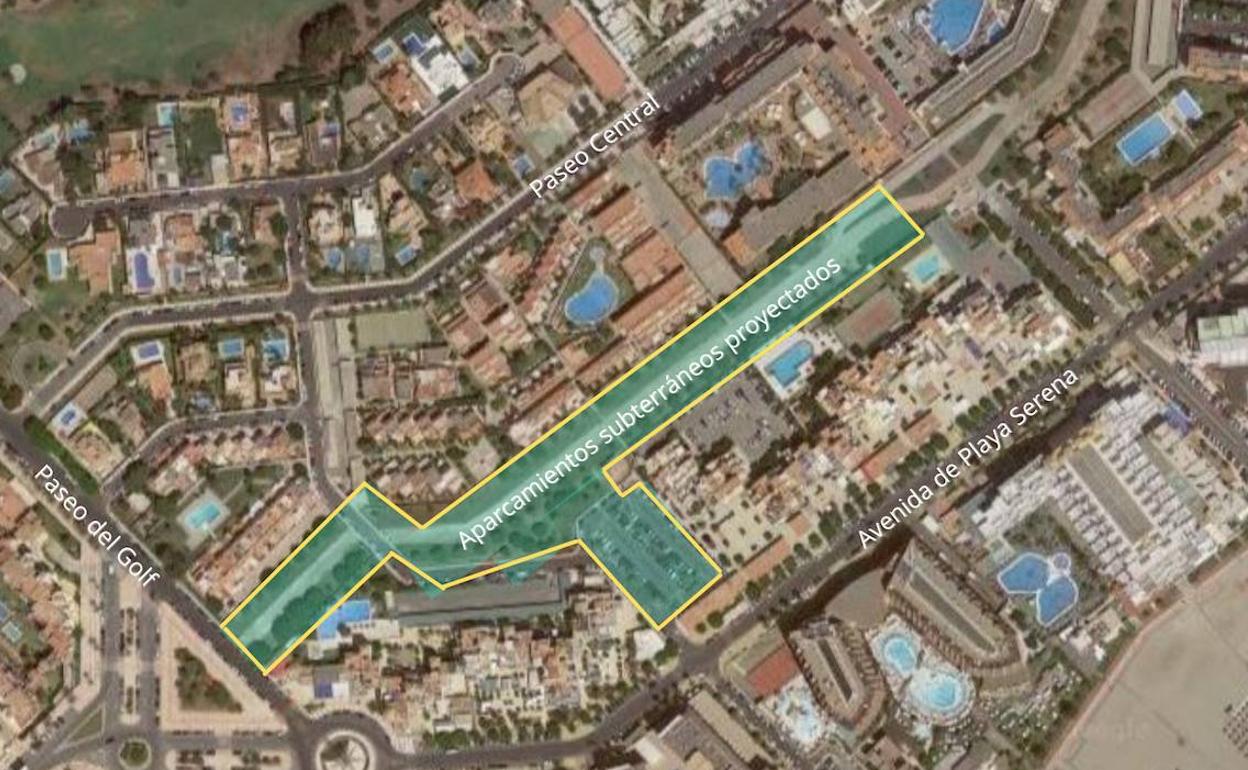 Amat proyecta un parking subterráneo de 620 plazas en Playa Serena
