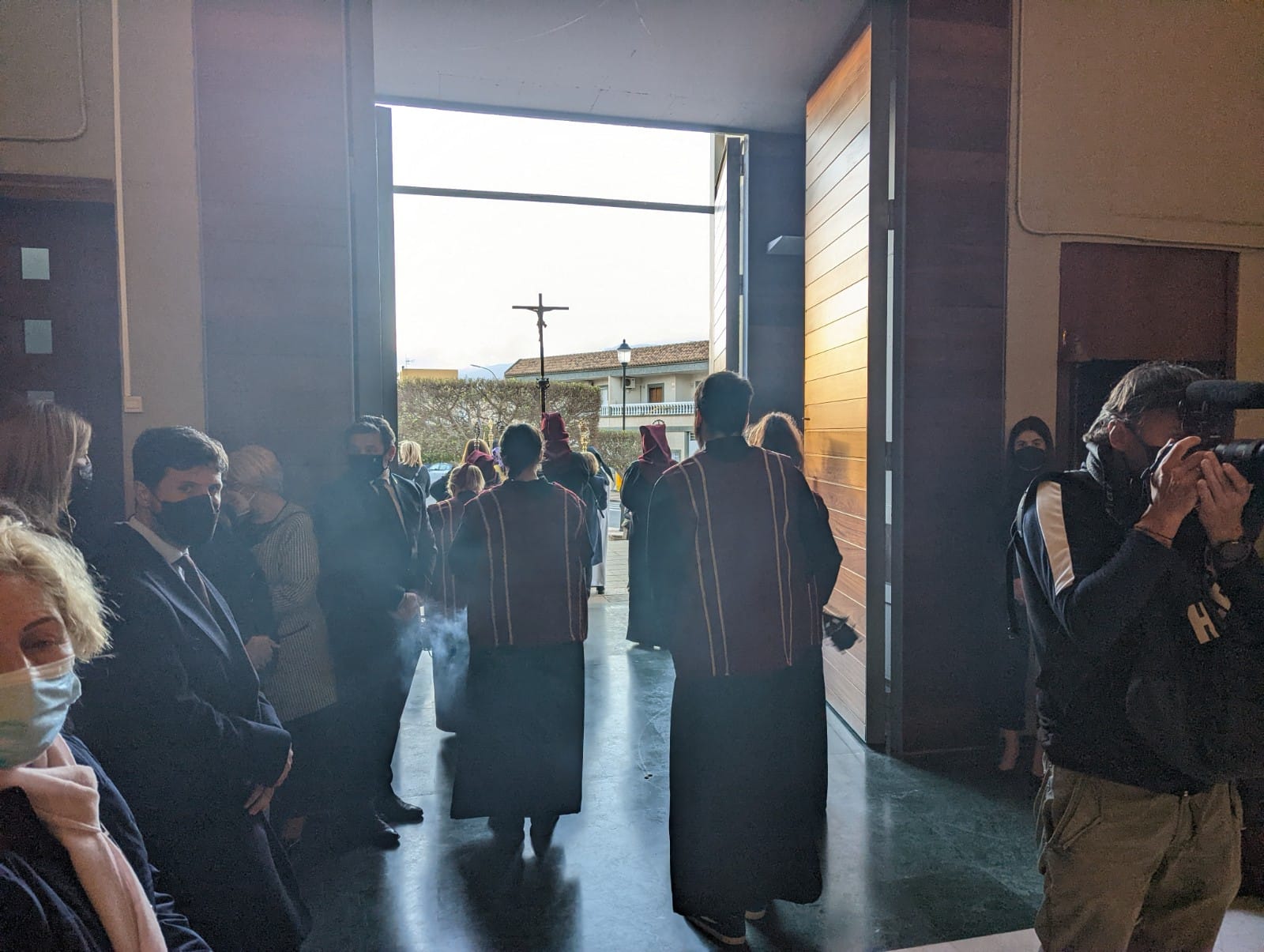 Fotos: El Cristo de la Expiración de Roquetas se echa a la calle