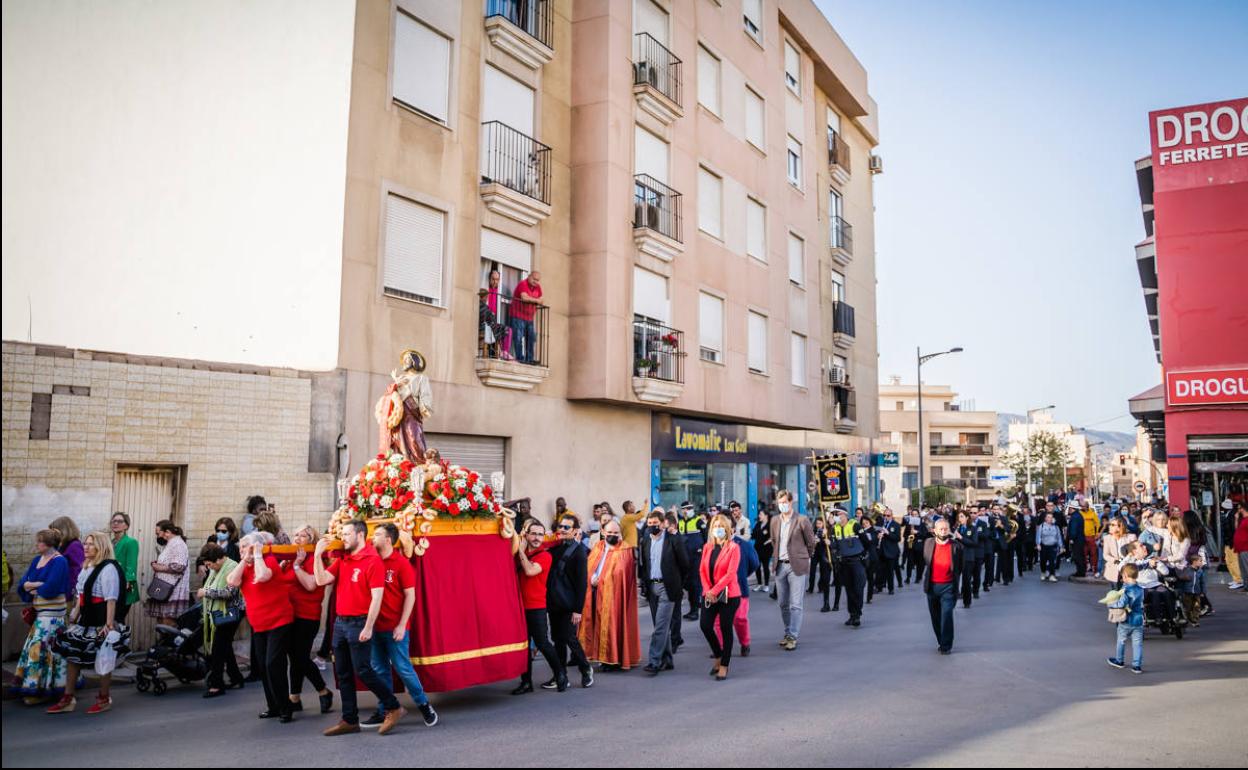 San Marcos regresa a las calles de Roquetas tras dos años sin procesión por la covid-19