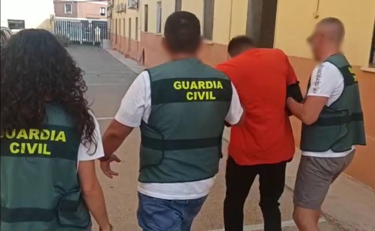 Momento de la detención del acusado.