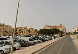 Avenida Sudamérica de Roquetas de Mar.
