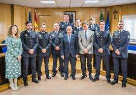 Cinco nuevos agentes se incorporan a la plantilla de la Policía Local de Roquetas