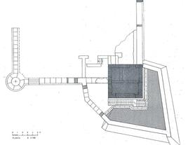 Detalle del Castillo de las Roquetas en un plano de 1807.
