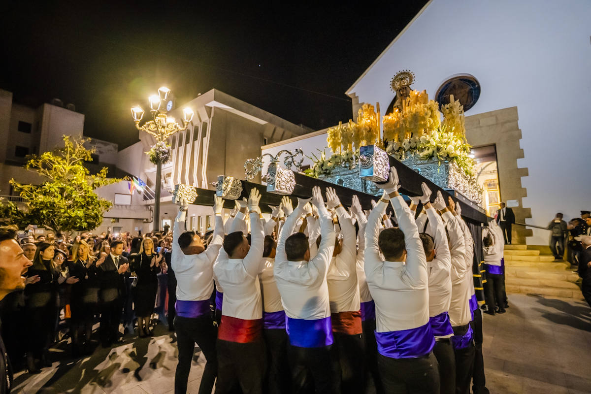 Las imágenes de la procesión del Santo Entierro y María Santísima de los Dolores