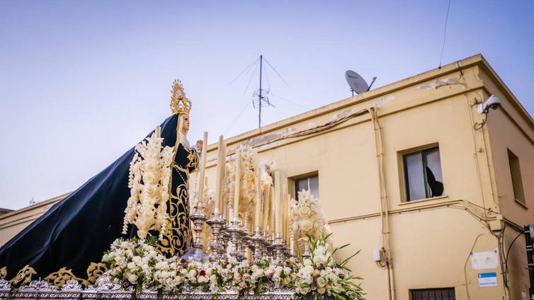 Las imágenes de la procesión del Santo Entierro y María Santísima de los Dolores