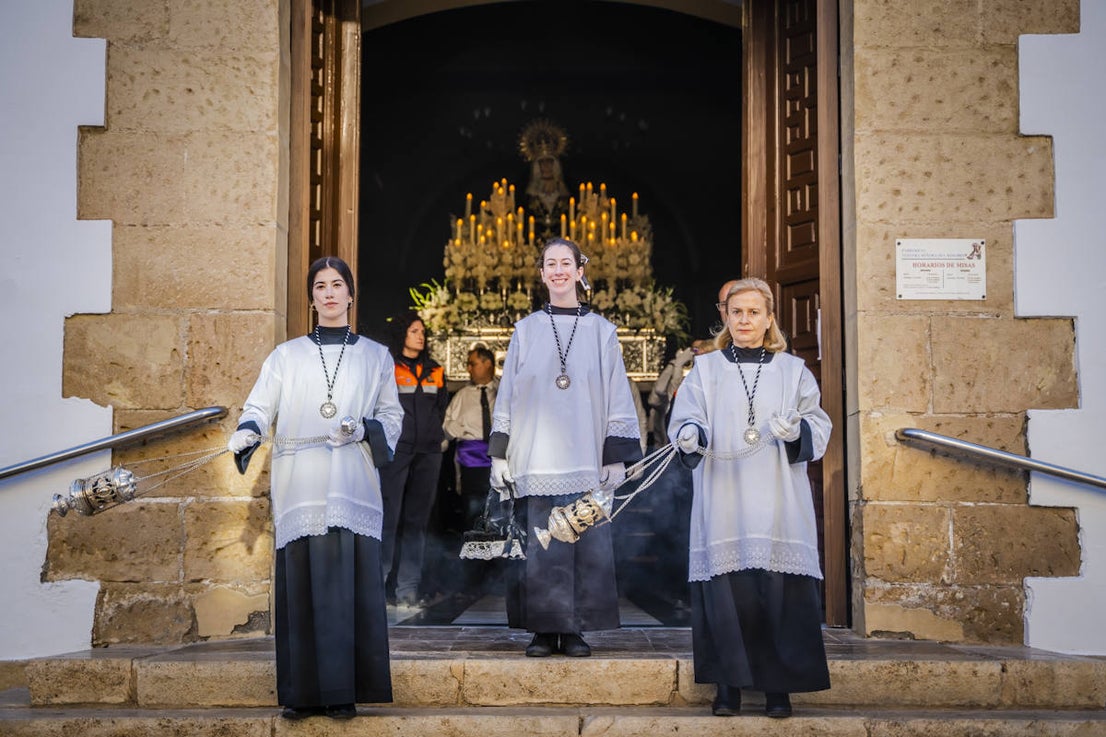Las imágenes de la procesión del Santo Entierro y María Santísima de los Dolores