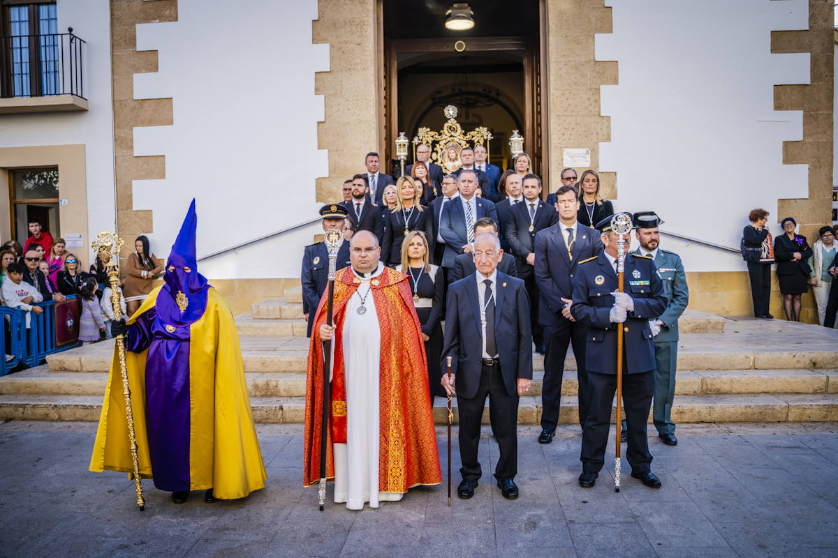 Las imágenes de la procesión del Santo Entierro y María Santísima de los Dolores
